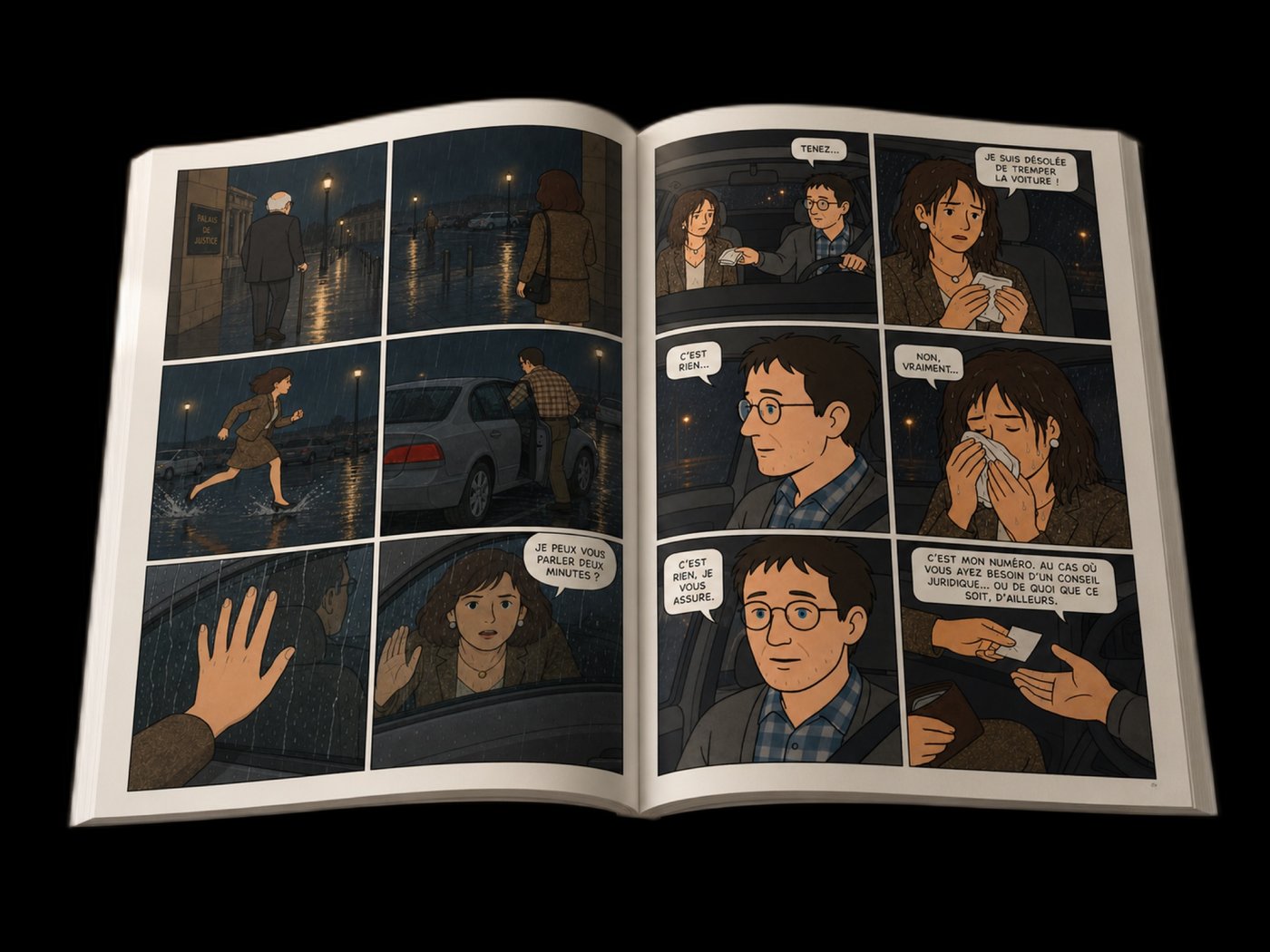 A screenplay adapted into an illustrated graphic novel